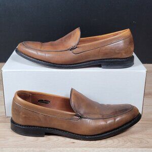 Allen Edmonds Steen Loafers Mens Size 10 D Brown Split Toe Leather Shoes US Made